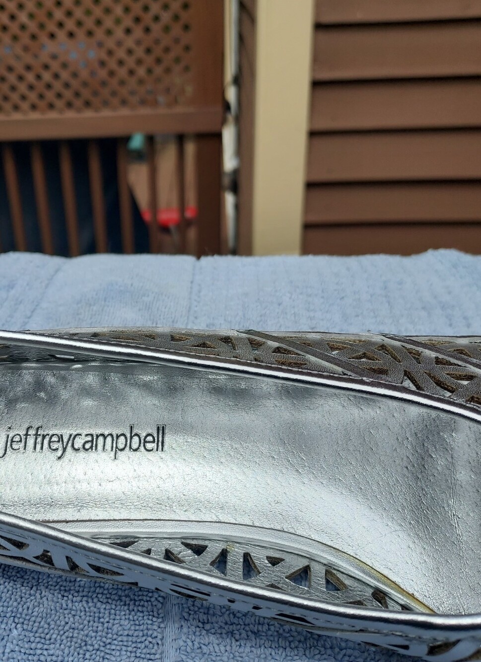 Jeffrey Campbell Silver Skylark Shoes Size 9 With Box - Picture 2 of 8
